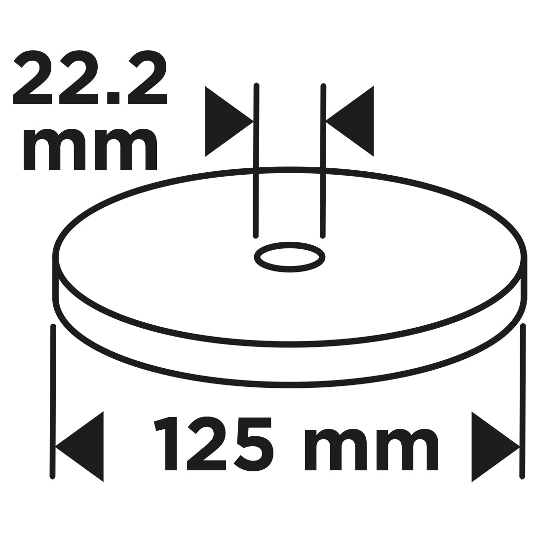 Klapkové koleso 125 x 22,2 mm, P80 od GRAPHITE nájdeš na naravis.sk