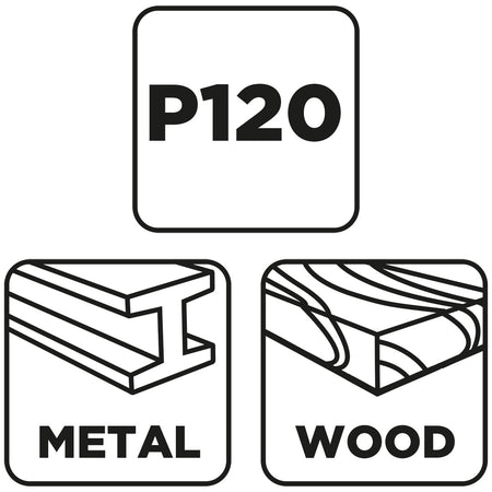 Klapkové koleso 125 x 22,2 mm, P120 od GRAPHITE nájdeš na naravis.sk