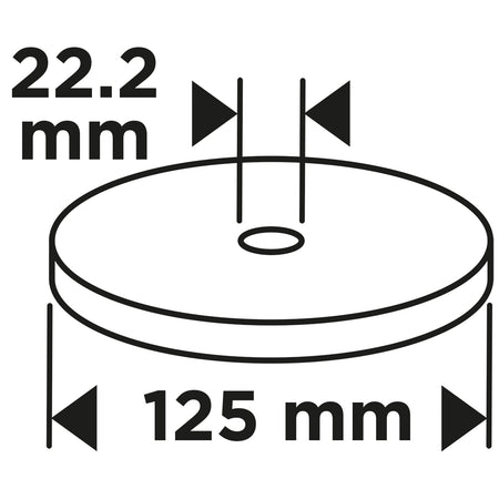 Klapkové koleso 125 x 22,2 mm, P120 od GRAPHITE nájdeš na naravis.sk