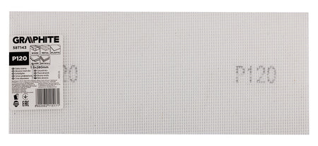 Brúsna mriežka biela 115 x 280 mm, P120 od GRAPHITE nájdeš na naravis.sk