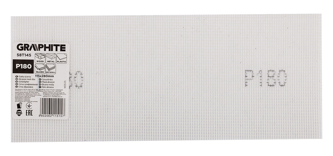 Brúsna mriežka biela 115 x 280 mm, P180 od GRAPHITE nájdeš na naravis.sk
