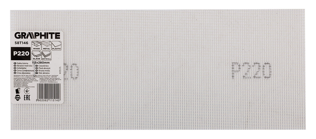 Brúsna mriežka biela 115 x 280 mm, P220 od GRAPHITE nájdeš na naravis.sk