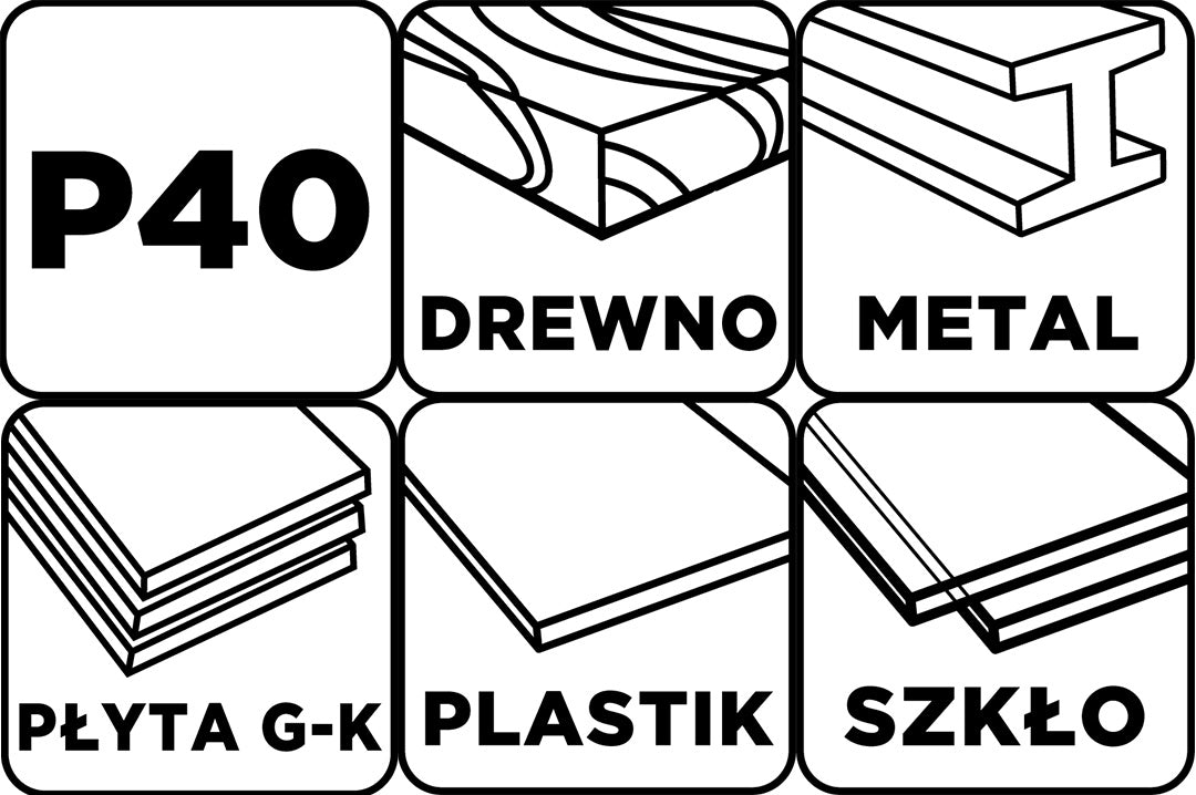 Brúsny list 115 x 280 mm, P40 od GRAPHITE nájdeš na naravis.sk