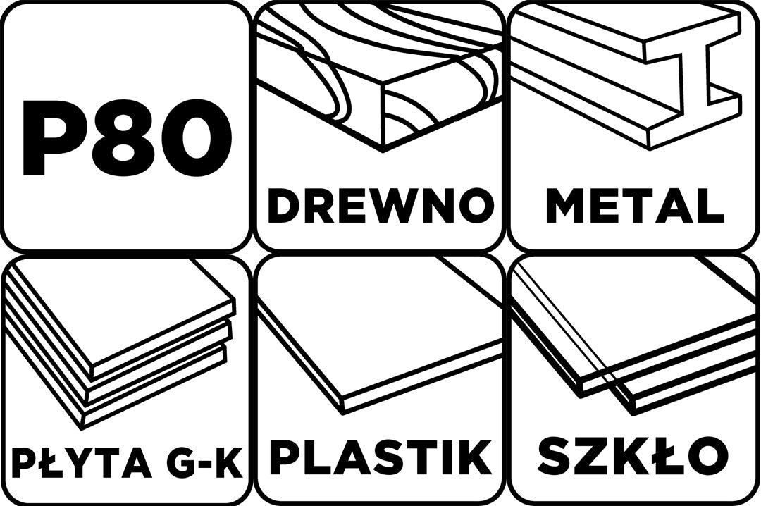 Brúsny list 115 x 280 mm, P80 od GRAPHITE nájdeš na naravis.sk