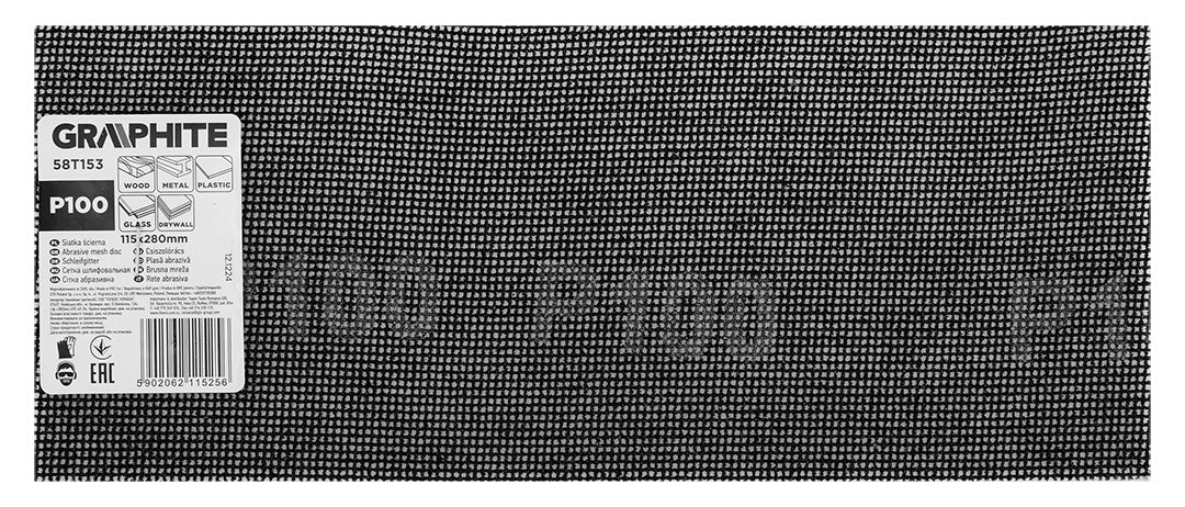 Brúsny list 115 x 280 mm, P100 od GRAPHITE nájdeš na naravis.sk