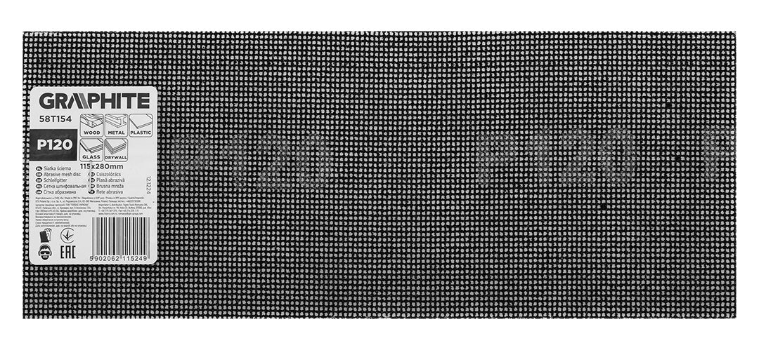 Brúsny list 115 x 280 mm, P120 od GRAPHITE nájdeš na naravis.sk