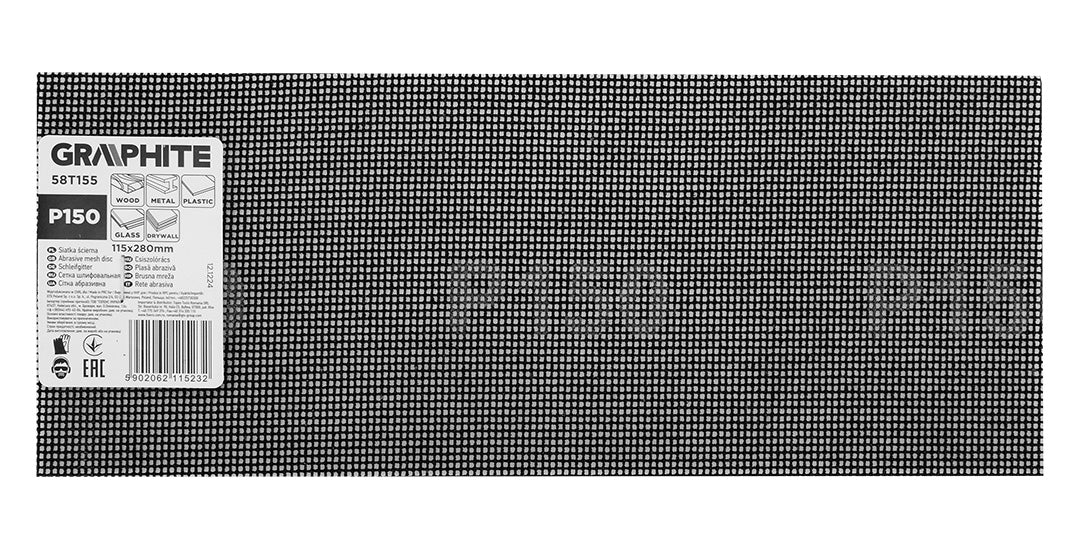 Brúsny list 115 x 280 mm, P150 od GRAPHITE nájdeš na naravis.sk