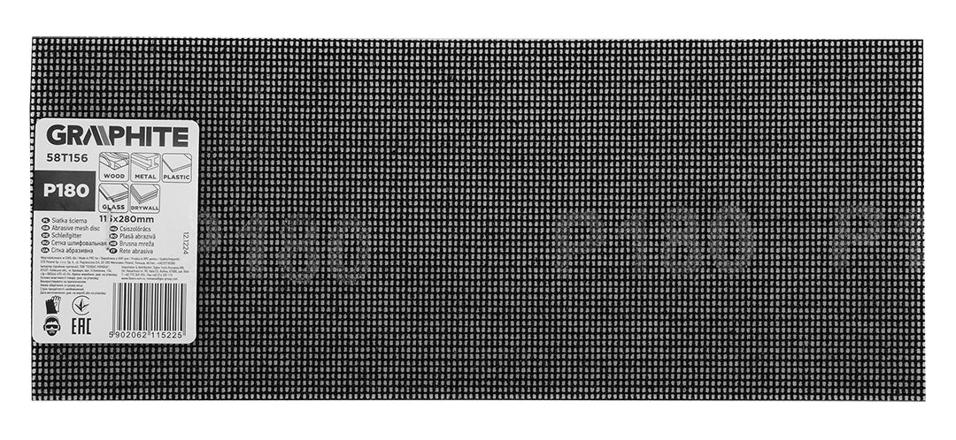 Brúsny list 115 x 280 mm, P180 od GRAPHITE nájdeš na naravis.sk