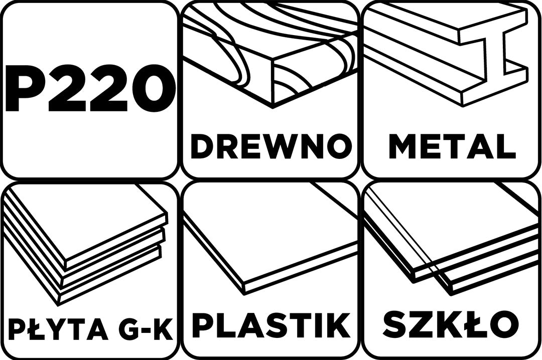 Brúsny list 115 x 280 mm, P220 od GRAPHITE nájdeš na naravis.sk