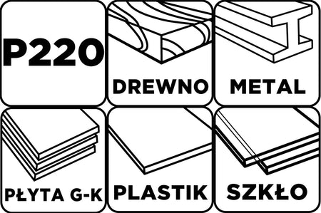Brúsny list 115 x 280 mm, P220 od GRAPHITE nájdeš na naravis.sk