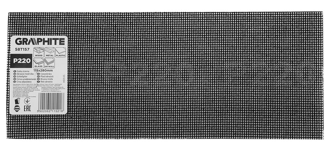 Brúsny list 115 x 280 mm, P220 od GRAPHITE nájdeš na naravis.sk