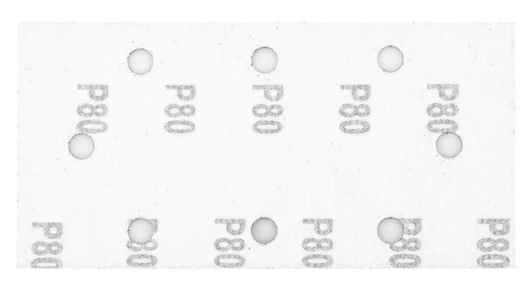 Brúsne listy so suchým zipsom 93 x 185 mm, P80, 5 ks, s 8 otvormi od GRAPHITE nájdeš na naravis.sk