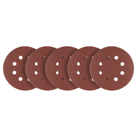 Brúsne kotúče s otvormi na suchý zips 125 mm, P180, 5 ks. od GRAPHITE nájdeš na naravis.sk
