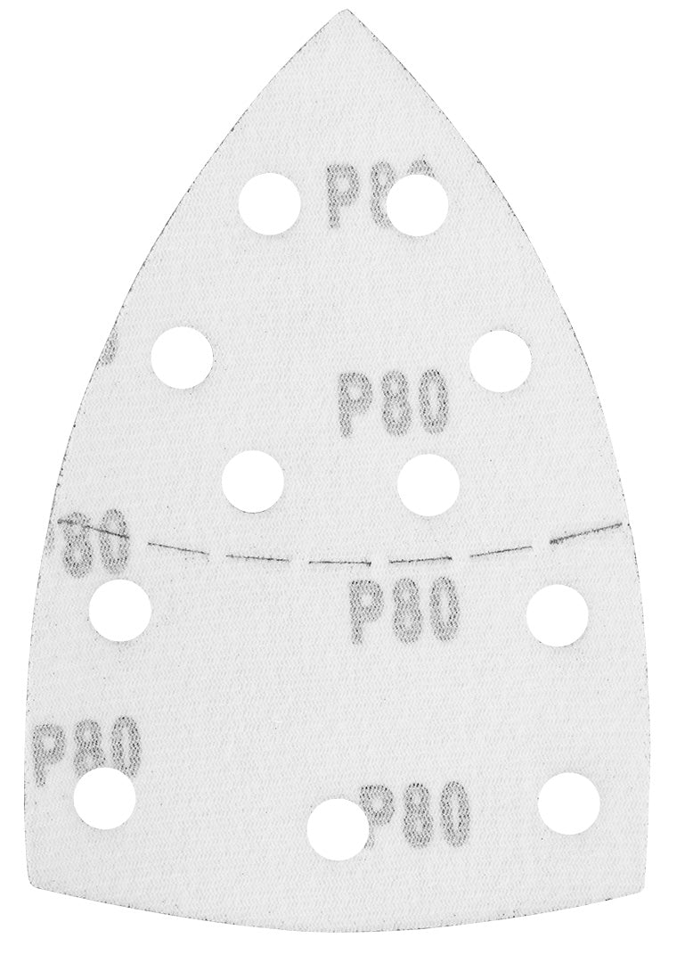 Brúsne listy so suchým zipsom, železo 102 x 152 mm, P80, 5 ks, s 11 otvormi od GRAPHITE nájdeš na naravis.sk