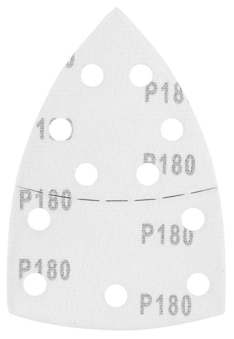 Brúsne listy na suchý zips, žehlička 102 x 152 mm, P180, 5 ks, s 11 otvormi od GRAPHITE nájdeš na naravis.sk