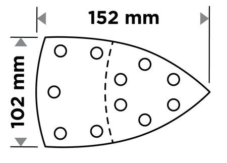 Brúsne listy na suchý zips, žehlička 102 x 152 mm, P240, 5 ks, s 11 otvormi od GRAPHITE nájdeš na naravis.sk