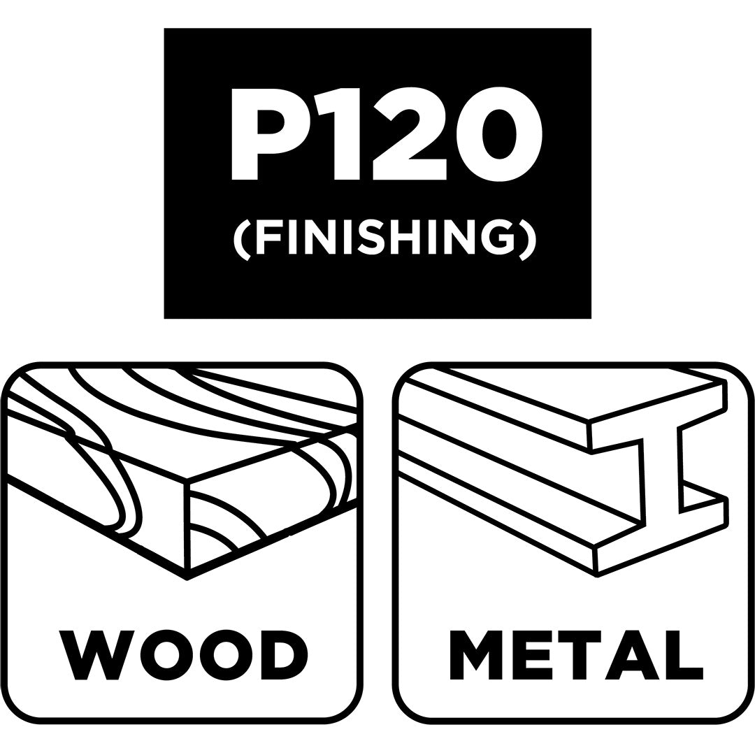 Brúsny list na rolke 2,5 m x 115 mm, P120 od GRAPHITE nájdeš na naravis.sk