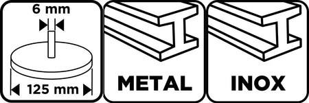 Netkané brúsivo s tŕňom 125 x 14 x 6 mm od GRAPHITE nájdeš na naravis.sk