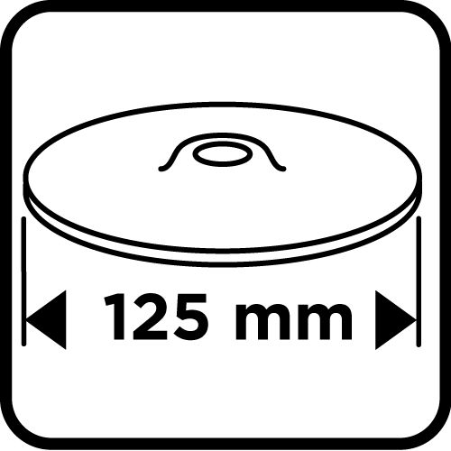Kotúč na suchý zips 125 mm x 8 mm, závit M14 od GRAPHITE nájdeš na naravis.sk