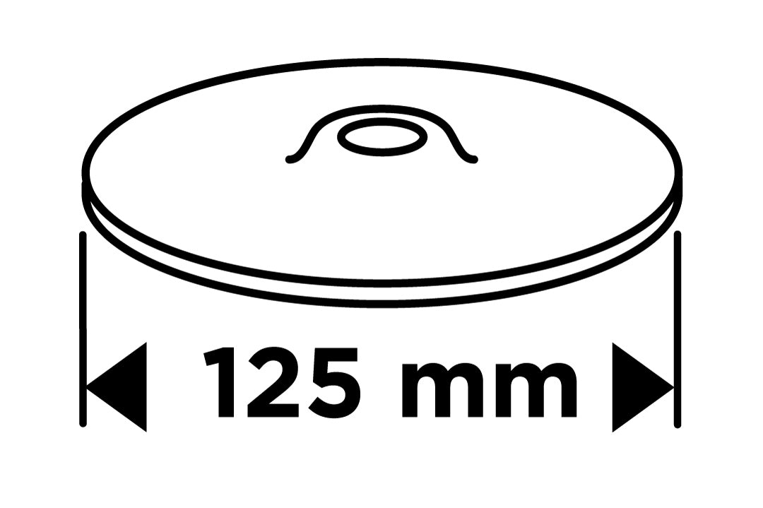 Kotúč na suchý zips 125 mm x 8 mm, závit M14 od GRAPHITE nájdeš na naravis.sk