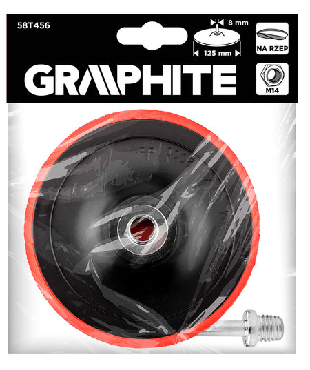 Kotúč na suchý zips 125 mm x 8 mm, závit M14 + 8 mm stopka od GRAPHITE nájdeš na naravis.sk