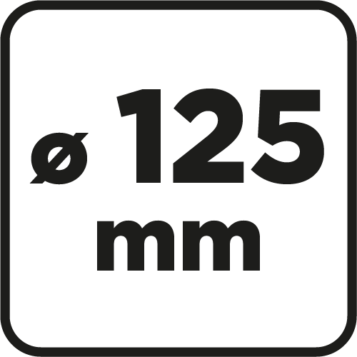 Kotúč na suchý zips 125 mm x 3 mm, závit M14 od GRAPHITE nájdeš na naravis.sk