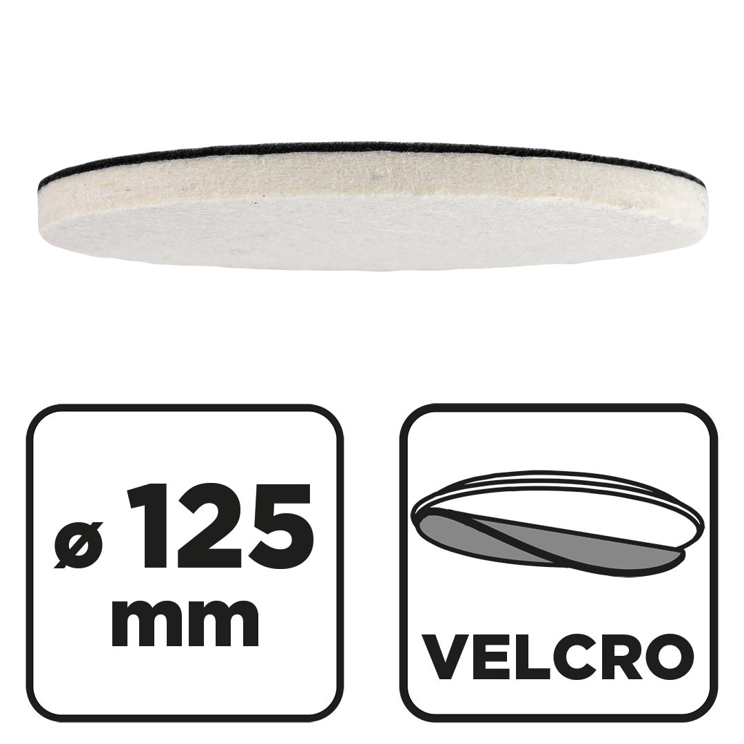 Leštiaca plsť na suchý zips 125 x 8 mm od GRAPHITE nájdeš na naravis.sk
