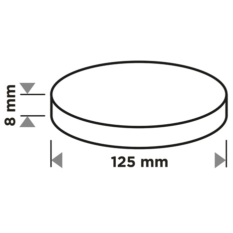 Leštiaca plsť na suchý zips 125 x 8 mm od GRAPHITE nájdeš na naravis.sk