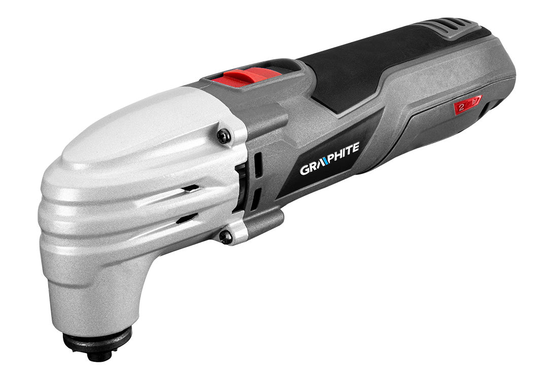 Multifunkčné náradie 250 W, rýchlosť oscilácie 15000-21000 otáčok za minútu, kufor od GRAPHITE nájdeš na naravis.sk