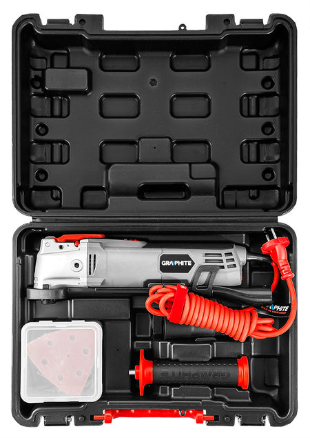 Multifunkčné náradie 500 W, rýchlosť oscilácie 8000-16000 ot/min, kufrík od GRAPHITE nájdeš na naravis.sk