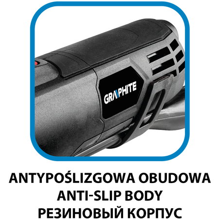 Multifunkčné náradie 500 W, rýchlosť oscilácie 8000-16000 ot/min, kufrík od GRAPHITE nájdeš na naravis.sk