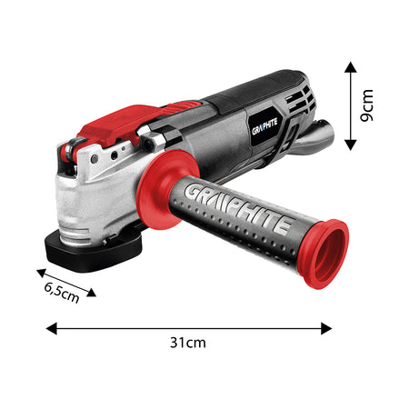 Multifunkčné náradie 500 W, rýchlosť oscilácie 8000-16000 ot/min, kufrík od GRAPHITE nájdeš na naravis.sk