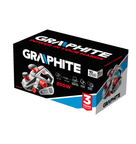 Hoblík 850W, 0-3 mm hĺbka rezu od GRAPHITE nájdeš na naravis.sk