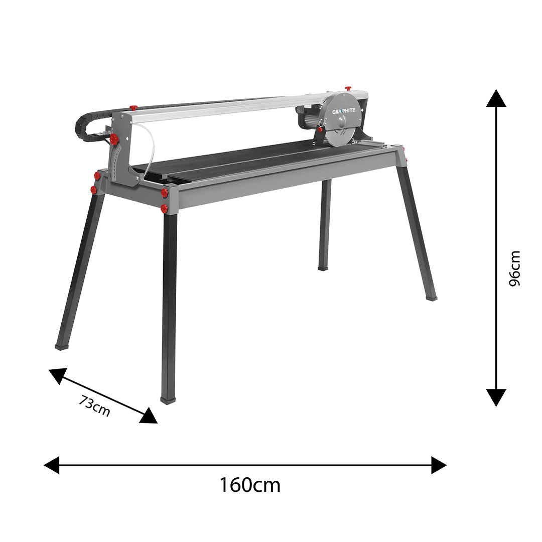 Rezací stroj na dlaždice 1200 W, 230x25, rozsah rezania 1000 mm od GRAPHITE nájdeš na naravis.sk