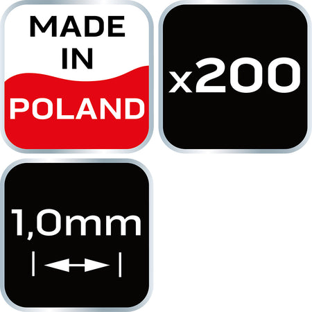 Krížik distančný 1 mm, 200 ks od NEO TOOLS nájdeš na naravis.sk