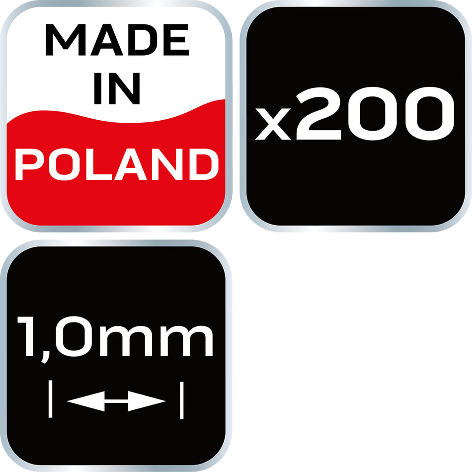 Krížik distančný 1 mm, 200 ks od NEO TOOLS nájdeš na naravis.sk