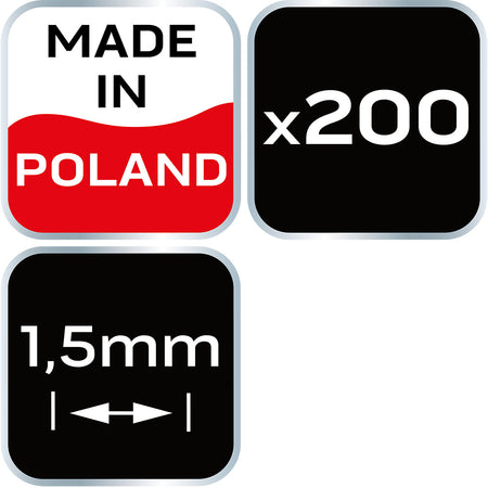 Krížik distančný 1.5 mm, 200 ks od NEO TOOLS nájdeš na naravis.sk