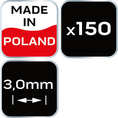 Krížik distančný 3,0 mm, 150 ks od NEO TOOLS nájdeš na naravis.sk