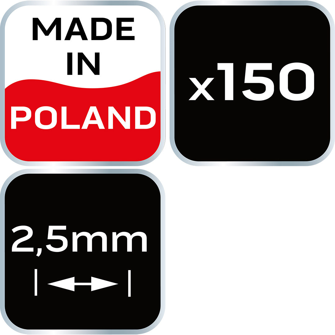 Krížik distančný 2.5mm, 150 ks od NEO TOOLS nájdeš na naravis.sk