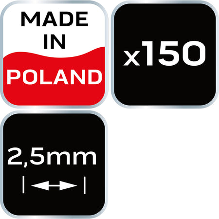 Krížik distančný 2.5mm, 150 ks od NEO TOOLS nájdeš na naravis.sk