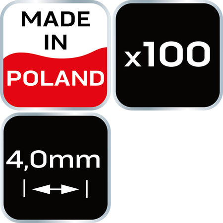 Krížik distančný 4.0mm, 100 ks od NEO TOOLS nájdeš na naravis.sk