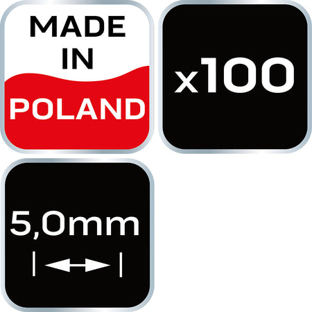 Krížik distančný 5.0mm, 100 ks od NEO TOOLS nájdeš na naravis.sk