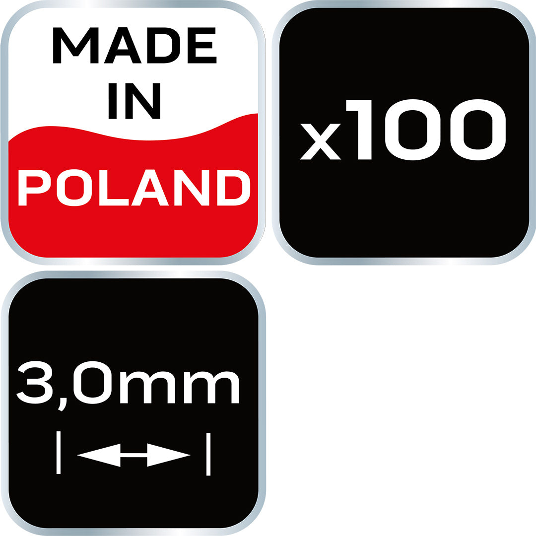 Dištančné krížiky s kruhom 3,0 mm, 100 ks. od NEO TOOLS nájdeš na naravis.sk