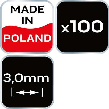 Dištančné krížiky s kruhom 3,0 mm, 100 ks. od NEO TOOLS nájdeš na naravis.sk