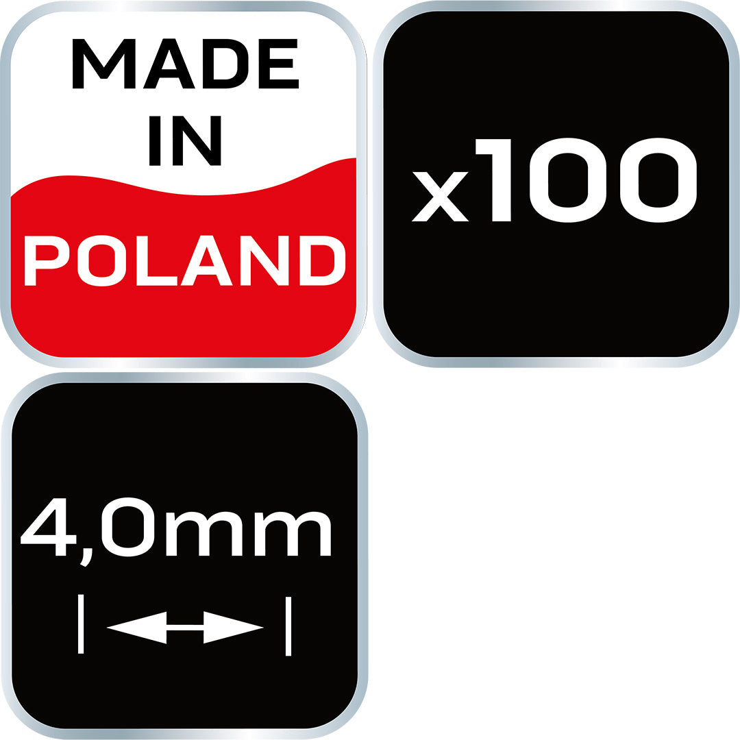 Dištančné krížiky s kruhom 4,0 mm, 100 ks. od NEO TOOLS nájdeš na naravis.sk