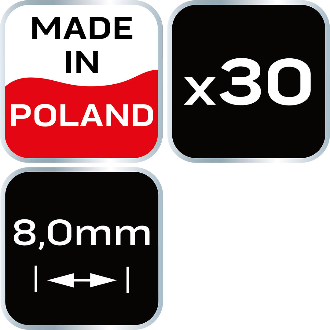 Krížik distančný T 8,0 mm, 30 ks od NEO TOOLS nájdeš na naravis.sk