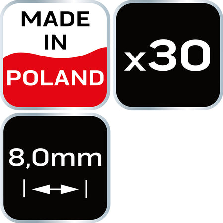 Krížik distančný T 8,0 mm, 30 ks od NEO TOOLS nájdeš na naravis.sk