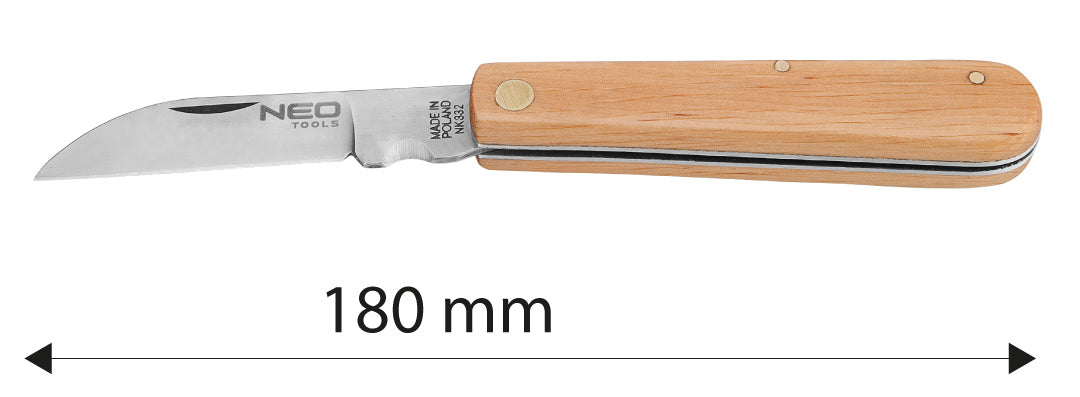 Montážny nôž, drevený kryt od NEO TOOLS nájdeš na naravis.sk