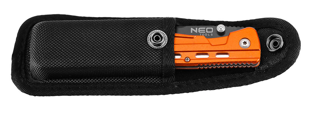 Skladací nôž s poistkou s čepeľou na rezanie pásov od NEO TOOLS nájdeš na naravis.sk