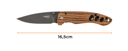 Sada 3 kusov (čelová baterka 99-026, náramok na prežitie 5 v 1 63-140, skladací nôž) od NEO TOOLS nájdeš na naravis.sk